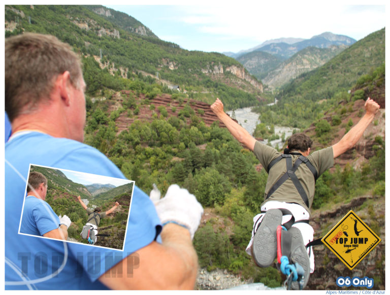 Le grand saut au Pont de la Mariée avec Top Jump Le grand saut au Pont de la Mariée avec Top Jump