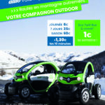 Auto Valberg Touristes Affiche