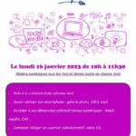 MEDIATION NUMERIQUE JANVIER 2023