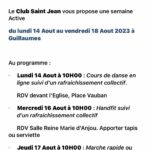 14 18.08.23 Semaine Active Club Saint Jean