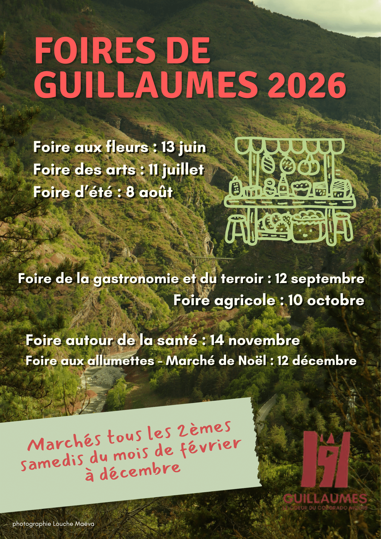 affiches foires de juin à décembre 2026